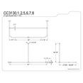 thumbnail image 2 of Kingston Brass CC3138 D-Type Shower Rod CC3138, 2 of 2