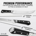 thumbnail image 3 of Brisket Knife – 12" Carving & Slicing Knife for Meat & BBQ Sharp German Steel, Sheath Included, Ergonomic Full Tang Handle Design, Grilling Gifts for Men – Artisan Series, 3 of 8