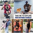 thumbnail image 4 of Mochila para mascotas Bolsa para transportar perros, Patas ajustables Mochilas para mascotas Bolsa de viaje portátil para mascotas, Transpirable y cómoda, especialmente para perros pequeños y medianos Afortunado Sencillez, 4 of 4