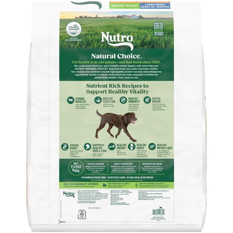 Large Breed Healthy Weight Dry Dog Food, Chicken & Brown Rice photo 2