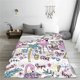 thumbnail image 5 of Fotbe Summer with Flamingo Manta de Franela Acolchonada con Estampado, Súper Suave y Esponjosa, Extra Grande para Sofá, Cama, Uso Todo el Año-60"x50", 5 of 7
