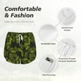 thumbnail image 6 of Picia Tropical Palm Leaves Fern Leaf Pattern Women's 2 in 1 Athletic Running Shorts High Waisted Workout Casual Gym Sweat Shorts with Comfy Liner Zipper Pockets-Large, 6 of 9