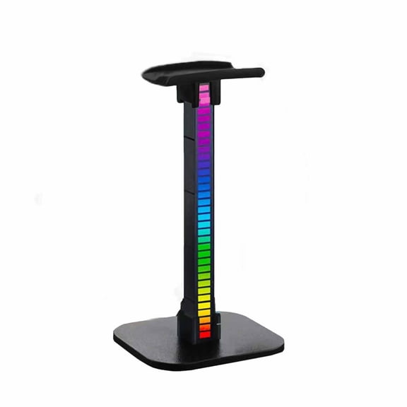 RKZDSR Headphone Holder Bracket Display Stand with Light - Game Accessories for Over-Ear Headphones - Suitable for Most Headphones, Perfect for Desk Display