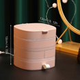 thumbnail image 2 of Jewelry Storage Box 4-layer Rotating Jewelry Stand Small Items Container With Lid & Drawer, 2 of 5