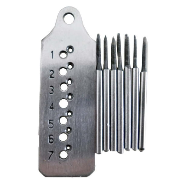 8pc Tap & Die Thread maker Set for Jewelers or Watchmakers