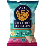 Pack of 2 Siete Grain-Free Sea Salt Tortilla Chips, 5 oz (Package May Vary)