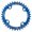 Blue, variant on Windfall Bike Chainring, Round/Oval 104BCD 32T 34T 36T 38T Narrow Wide Single Chainring for Bicycle Bike