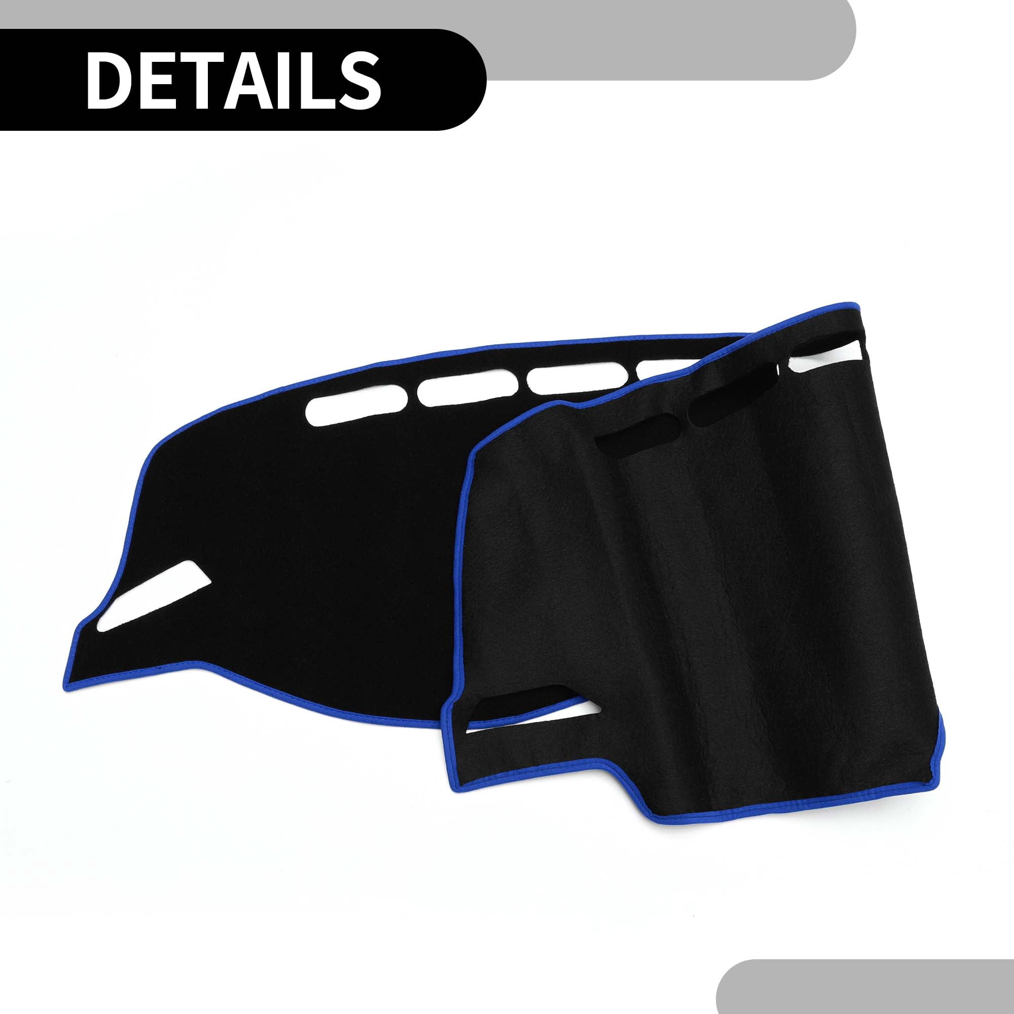 Unique Bargains Dash Cover for VW Tiguan 2017 Polyester Blue with for STIcker