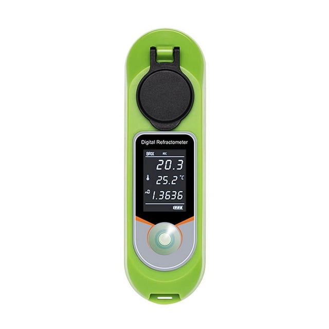 Digital Refractometer LCD Display 0-35% Fruit Juice Sugar Meter Refractometer for Food, Fruits and Vegetables, Beverages,1 * digital refractometer kit