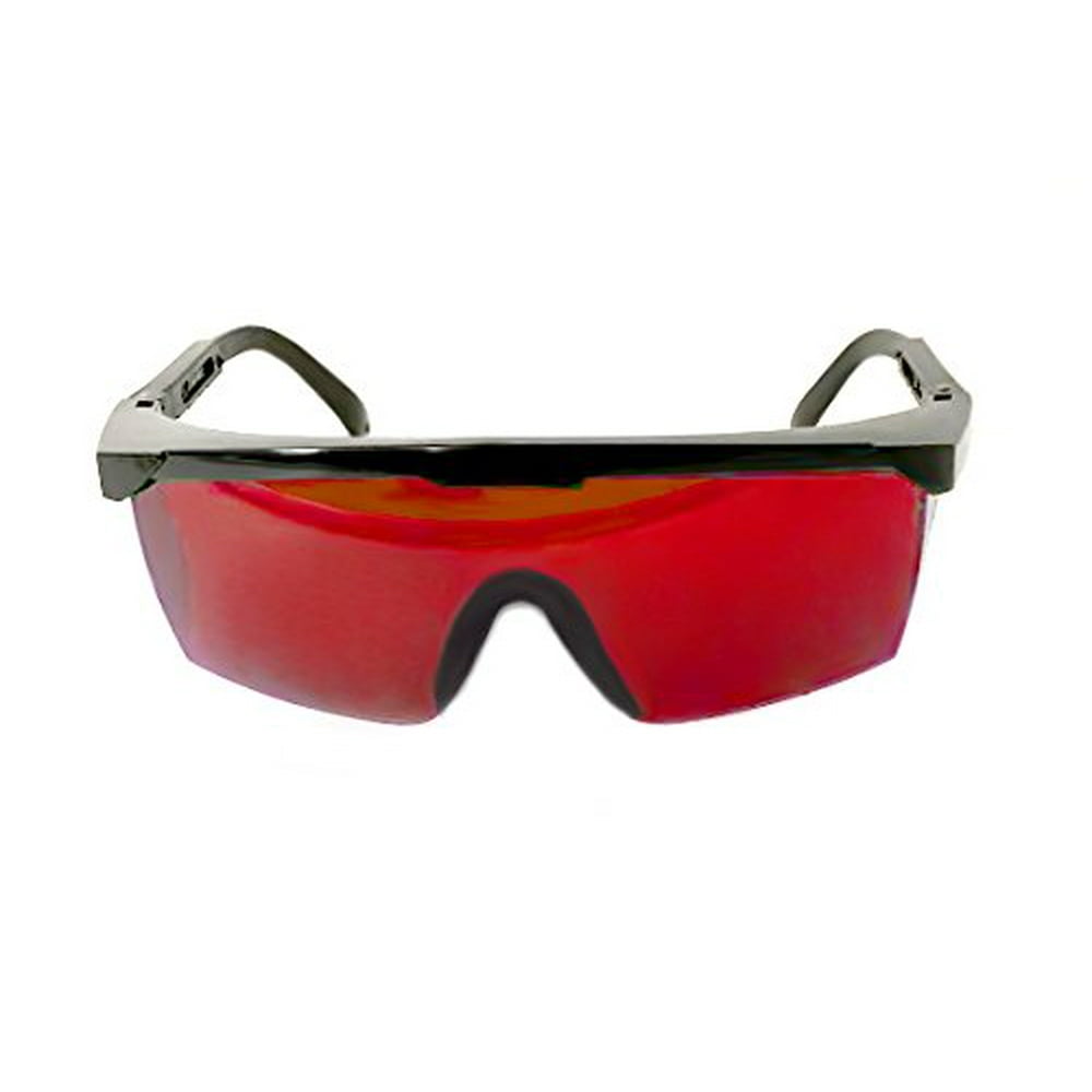 red glass goggles
