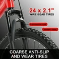 thumbnail image 6 of Ktaxon 24" Mountain Bike 21 Speed Red, 6 of 9