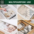 thumbnail image 6 of NOGIS Honeycomb Separator Adjustable Drawer Organizer Divider for Underwear Belt-Scarf Socks Organizer (Pink(2pcs)), 6 of 6
