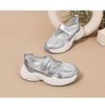 thumbnail image 6 of Girls Sneakers Lightweight Comfortable Mary Jane Flats School Uniform Casual Shoes for Kids Light Gray 35, 6 of 7