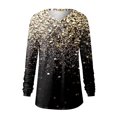 thumbnail image 2 of Gibobby Camisas Para Mujer Elegantes Camiseta y camiseta de manga larga para mujer Winter Ladies Sense（Plateado， XL), 2 of 4