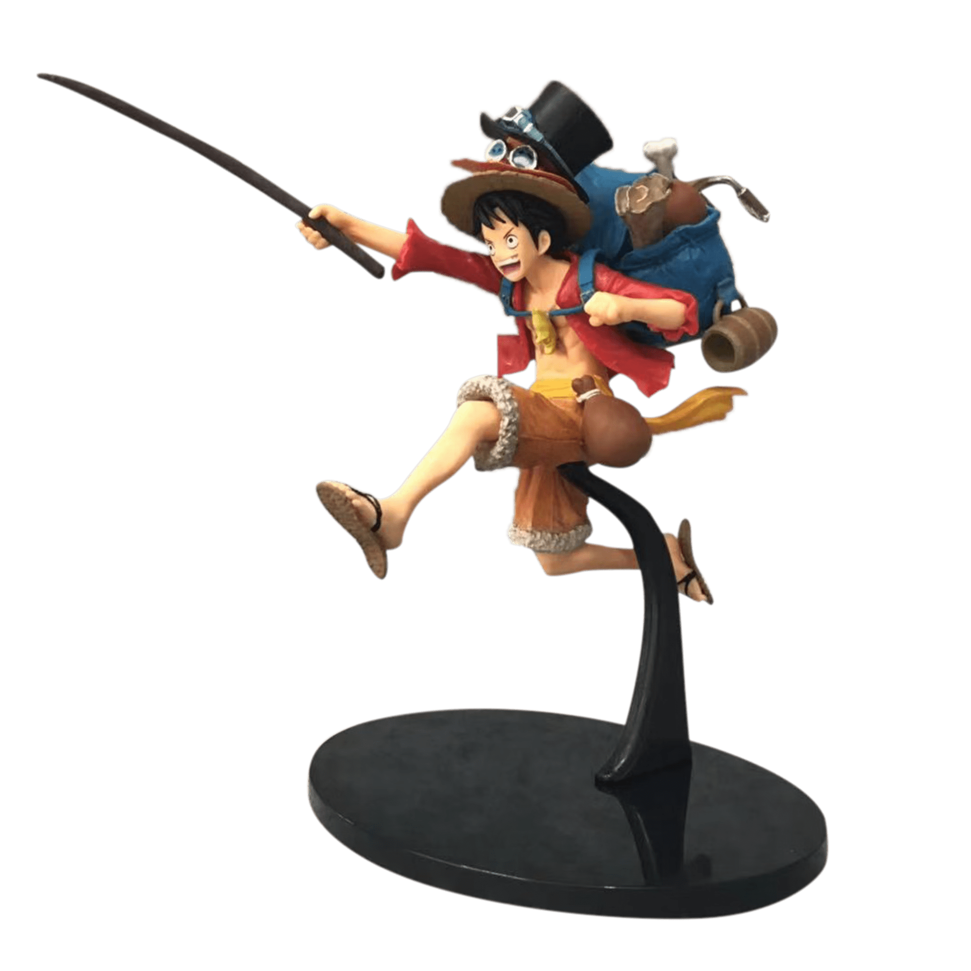 Kidtop One Piece Anime Action Figures Backpack Luffy PVC Model Toy