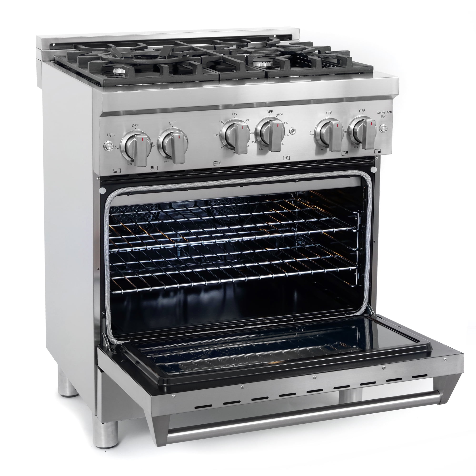 Cosmo 2 Piece Kitchen Appliance Package with 30" Freestanding Gas Range Kitchen Stove & 30" Under Cabinet Range Hood Kitchen Hood Kitchen Appliance Bundles