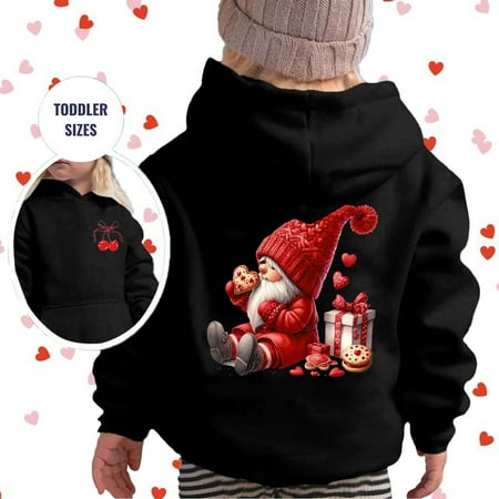 HUITKMM Girls Graphic Letter Print Hooded Pullover Long Sleeve Casual Soft Sweatshirt Tops 4341