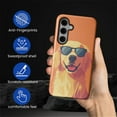 thumbnail image 4 of FKBRCL4U Compatible with Samsung Galaxy S24 Case Cartoon Cute Sunglasses Golden Retriever Pattern for Girl Full Body Design Soft Silicone Drop Shock Scratch Protection, 4 of 7