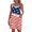 Wine, variant on Women's Casual V-Neck Sundress, Sleeveless Summer Dress with Patriotic Print and Pockets, Comfortable Apparel for Festivals and Travel,Dark Blue L