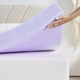 thumbnail image 2 of Queen Mattress Topper, GELBIY 3'' Memory Foam Mattress Topper for Pressure Relief, Purple, 2 of 9