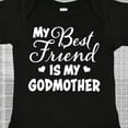 thumbnail image 4 of Inktastic My Best Friend is My Godmother with Hearts Boys or Girls Baby Bodysuit, 4 of 5