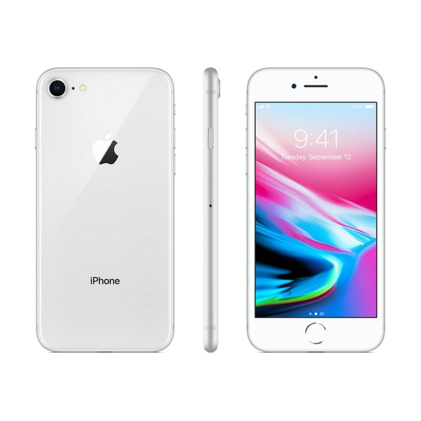 Restored Apple iPhone 8 64GB, Silver - Unlocked LTE (Refurbished)