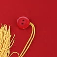 thumbnail image 5 of Adjustable Adults Student Mortar Board Graduation Hat Fancy Dress Accessory (Red+Yellow), 5 of 5