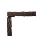thumbnail image 3 of vidaXL Bar Table with Glass Top Brown 180x70x110 cm Poly Rattan, 3 of 4