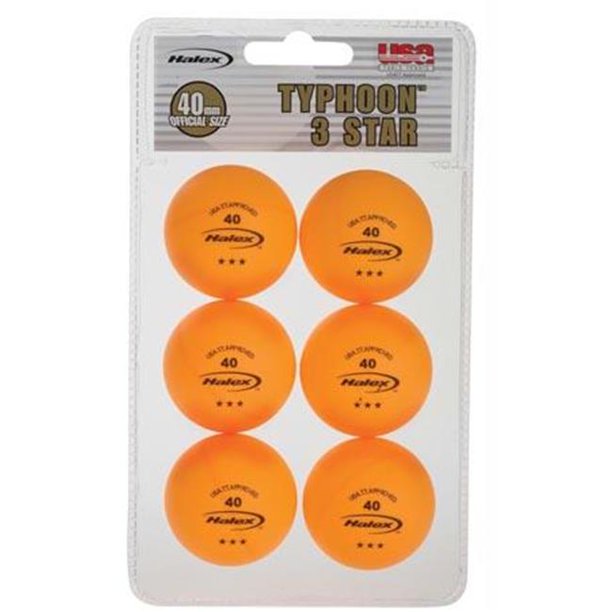 Olympia Sports BA181P Halex 3Star Table Tennis Balls Orange