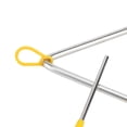 thumbnail image 4 of ZEONHAK 10 Pack Musical Triangle Steel Set, 4, 5, 6, 7, 8 Inch Hand Percussion Triangle Instrument with Striker for Music Clubs, Band, 4 of 6