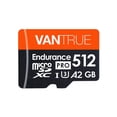 thumbnail image 1 of Tarjeta SD Vantrue de 512 GB microSDXC UHS-I U3 4K UHD con adaptador, 1 of 9