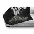 thumbnail image 3 of White Tiger Soft Flannel Fleece Blanket, Wild Mammal Drinking Water Danger Creature in Peace Nature Graphic Art, Cozy Plush for Indoor and Outdoor Use, 60" x 80", White Black Pearl, by Ambesonne, 3 of 6