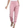thumbnail image 1 of Pantalones de cargo Gibobby mujer elásticos con bolsillos rosa XXL, 1 of 5