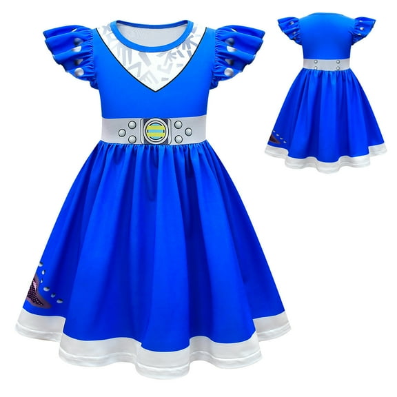 Zombie Alien Girls Costume Dress Halloween Cosplay Fancy Dress Up