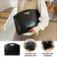 thumbnail image 4 of KONTONTY Durable PU Briefcase Large Capacity Fashion Attache Case for Business Use Black, 4 of 8