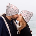 thumbnail image 5 of Kdxio Cute Rabbit Winter Beanie for Men Women Beanie Knit Hat Cuffed Cap Beanie Knit Chunky Snow Cap, 5 of 6