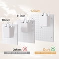 thumbnail image 3 of Kit Peg Board FZK de 36 piezas con 4 tableros perforados blancos y accesorios, 3 of 7