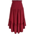 thumbnail image 2 of NJDVHB Jupes d'Hiver pour Femmes, Jupes Tendance pour Femmes, Robes de Soirée pour Femmes, Manches Longues Décontractées, Col Rond, Robe de Soirée Surdimensionnée, Vin, m, 2 of 5