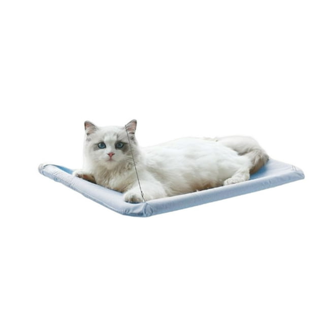 Greeniant Cama colgante para mascotas, tela Oxford, hamaca transpirable de alta resistencia, ventana, asiento lavable, montaje para dormir para el hogar y Perchas para gatos Azul Greeniant PT004075-02