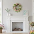 thumbnail image 5 of Easter Wreath for Front Door Easter Egg Decorations Spring FlowerWreath Gifts Party Holiday Wall Home Window Decor, 5 of 8