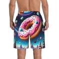 thumbnail image 3 of KLL Starry Sky Pine Tree Donut Men's Casual Summer Beach Shorts Hawaiian Shorts with Pockets-X-Large, 3 of 5