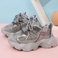 thumbnail image 5 of Grblisyd Sneakers for Girls Boys Chunky Trainers Athletic Sports Shoes Non-Slip Soft Fashion Outdoor Kids Walking Running Lace-Up, 5 of 6