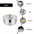 thumbnail image 4 of Bol en Acier Inoxydable avec Couvercle Bol à Ufs Cuits à la Vapeur Récipient à Gâteau, 4 of 8