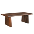 thumbnail image 2 of Taran Designs Darcy 9-piece Upholstered Solid Wood Dining Set in Dark Brown, 2 of 14
