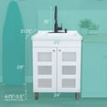 thumbnail image 4 of Laundry Sink with White Cabinet Stainless Finish Pull-Down Faucet, 4 of 5
