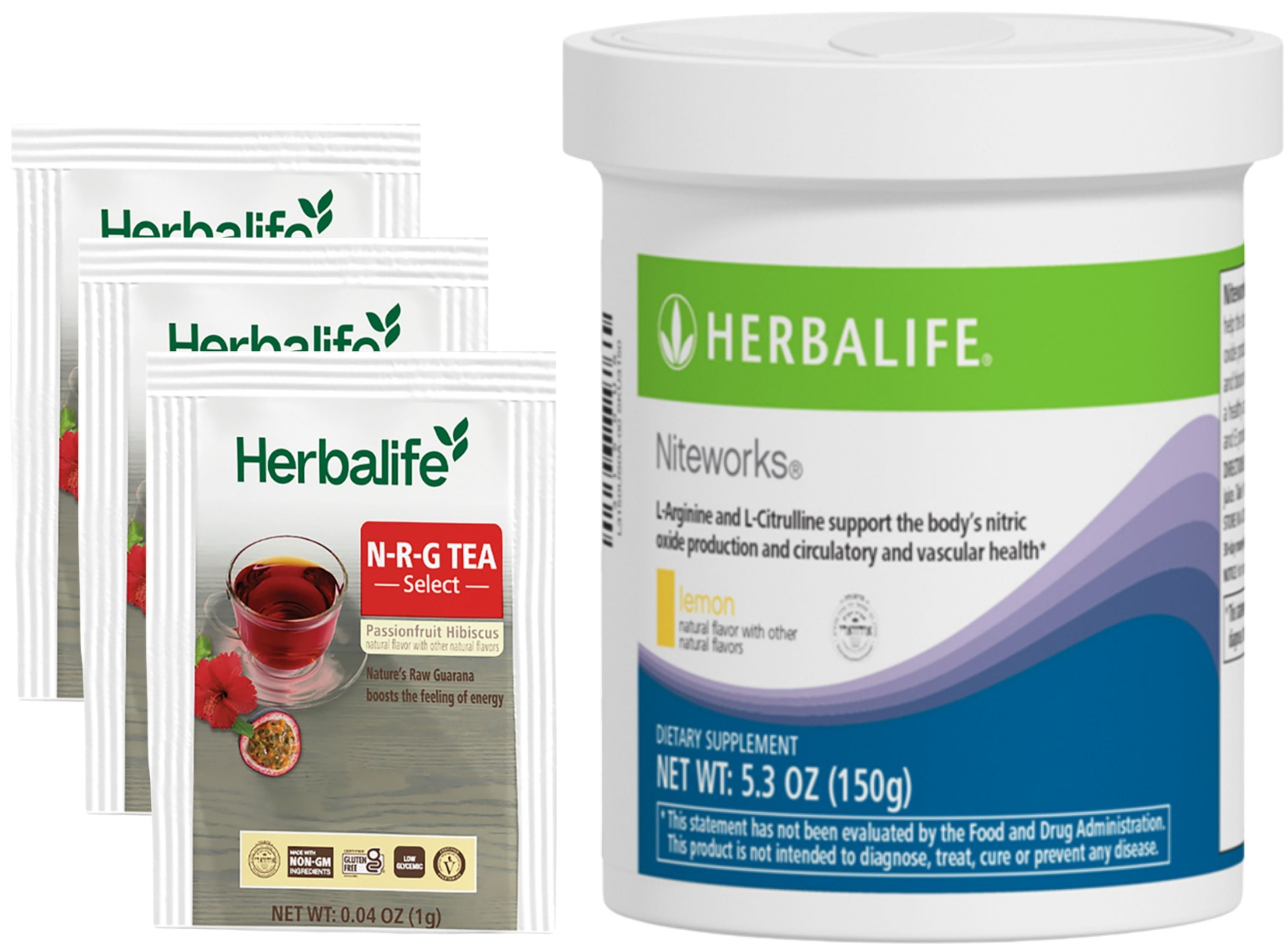 HERBA LIFE NRG Tea Select Passionfruit Hibiscus 30 Packets with