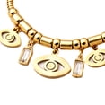 thumbnail image 4 of MOON & SELF Collar Tríada Selene Ojo Turco Gargantilla Baño Oro 18k Elegante, 4 of 5