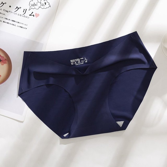 TrowBridge-bragas de satén de seda para mujer, ropa interior sin costuras, transpirable, lencería Sexy, talla grande, 18 colores