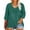 Green, variant on Dasayo 3/4 Sleeve Ladies Tops Black Sequin Oversized V-Neck Solid Blouses Women's Sweatshirt Tops L