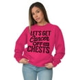 thumbnail image 4 of Let's Get Cancer Off Our Chests Women Crewneck Sweatshirt Brisco Brands S, 4 of 6